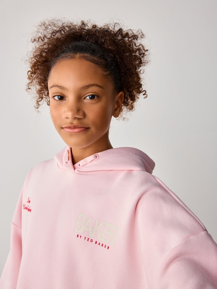 Baker by Ted Baker Oversized Back Print Hoodie - Image 4 of 9