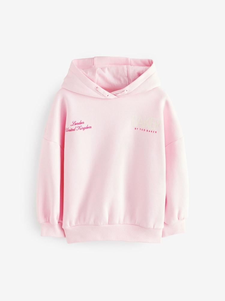 Baker by Ted Baker Oversized Back Print Hoodie - Image 6 of 9