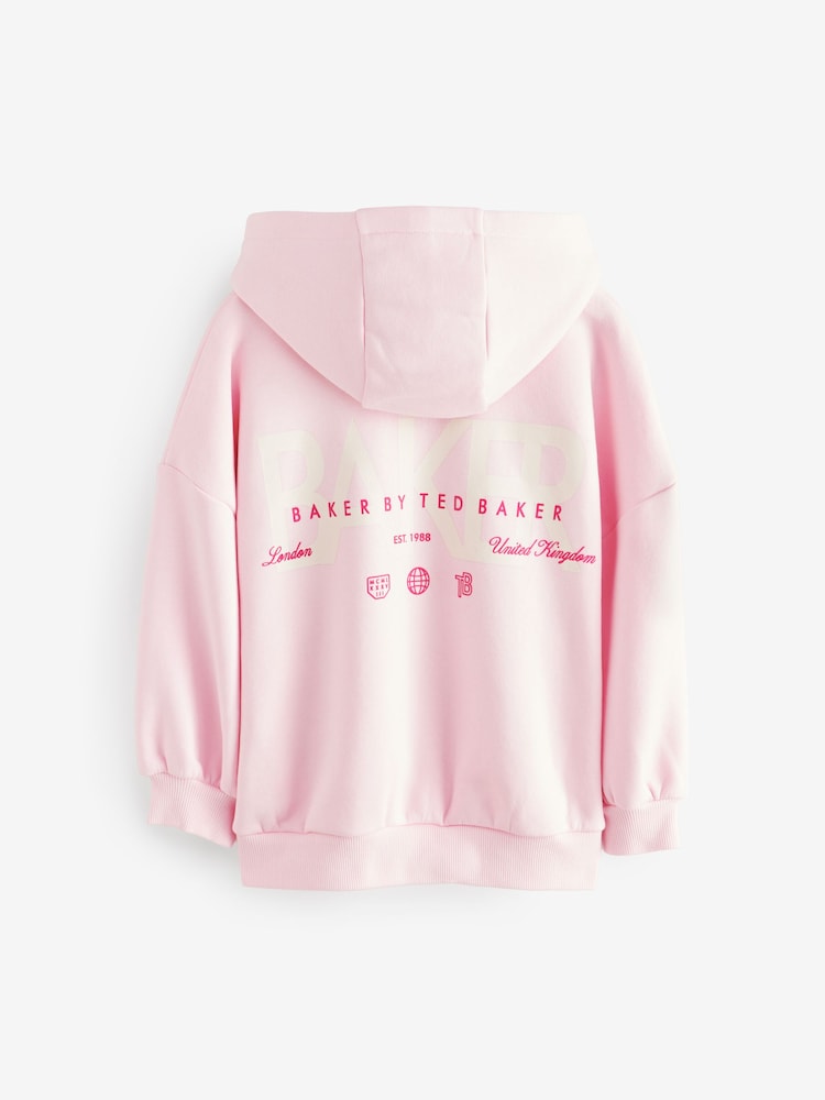 Baker by Ted Baker Oversized Back Print Hoodie - Image 7 of 9