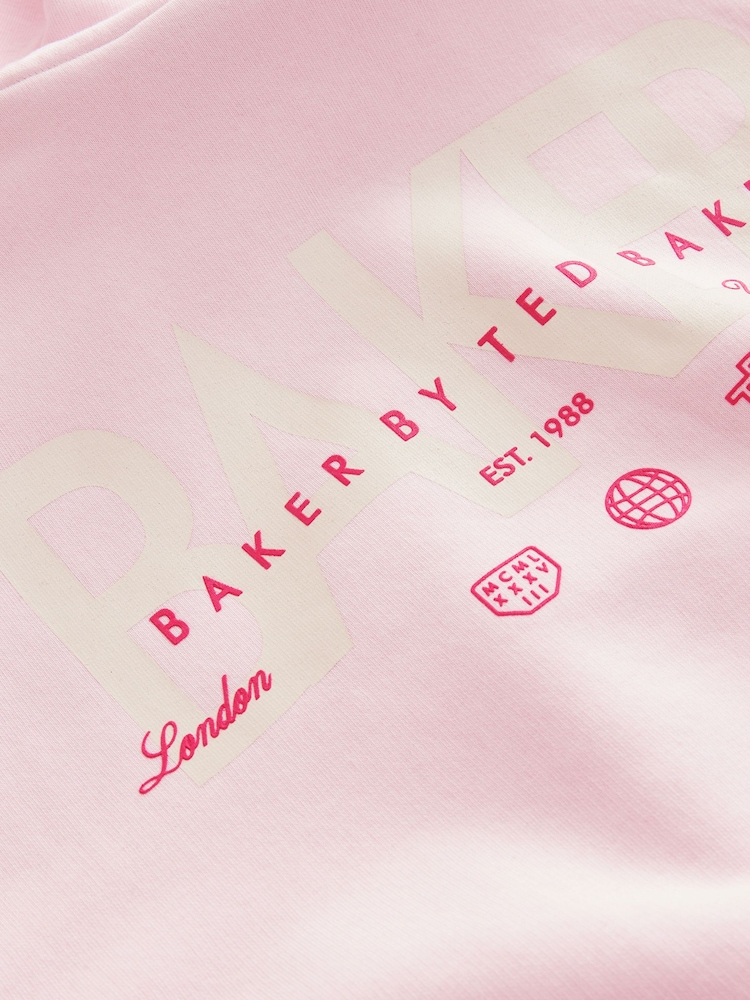 Baker by Ted Baker Oversized Back Print Hoodie - Image 9 of 9