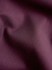 Burgundy Red Double Collar Regular Fit Trimmed Formal 100% Cotton Oxford Shirt - Image 7 of 7