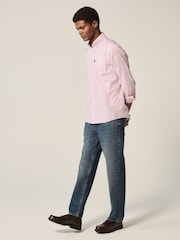 Pink/Blue Regular Fit Easy Iron Button Down Oxford Shirt - Image 3 of 8