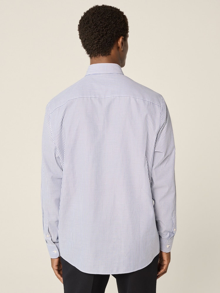 Bleu Bengal - Chemise Oxford boutonnée repassage facile - Image 3 of 8
