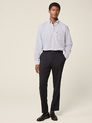 Bleu Bengal - Chemise Oxford boutonnée repassage facile - Image 4 de 8