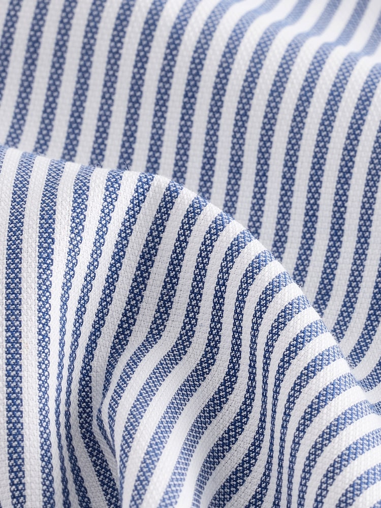 Bleu Bengal - Chemise Oxford boutonnée repassage facile - Image 8 of 8