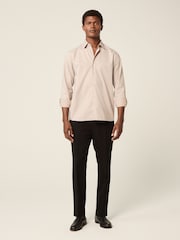Neutral Tile Print Regular Fit Easy Care Oxford Shirt - Image 4 of 7