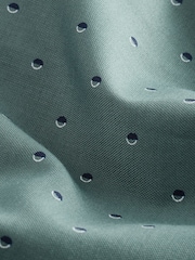 Seafoam Green Geometric Regular Fit Easy Iron Button Down Oxford Shirt - Image 8 of 8