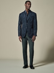 Slate Grey Regular Fit 100% Cotton Corduroy Shirt with Cutaway Collar - Image 2 of 9