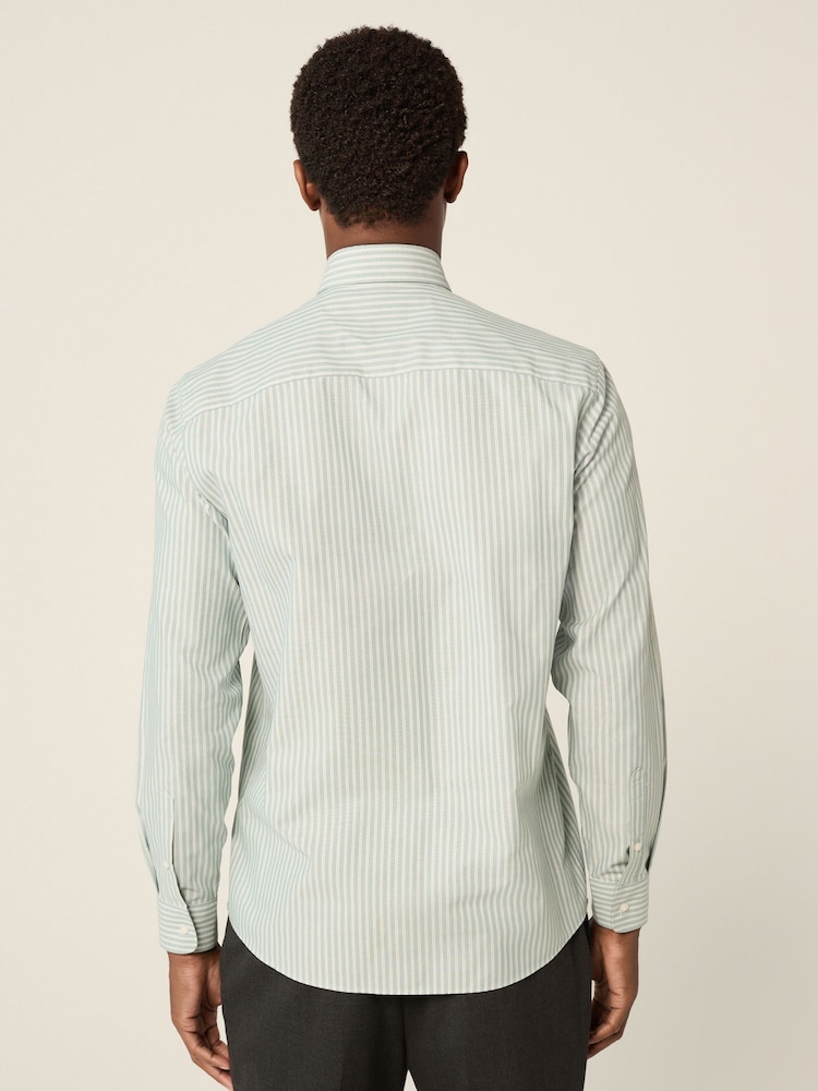 Seafoam Green Regular Fit Easy Iron Button Down Oxford Shirt - Image 2 of 6