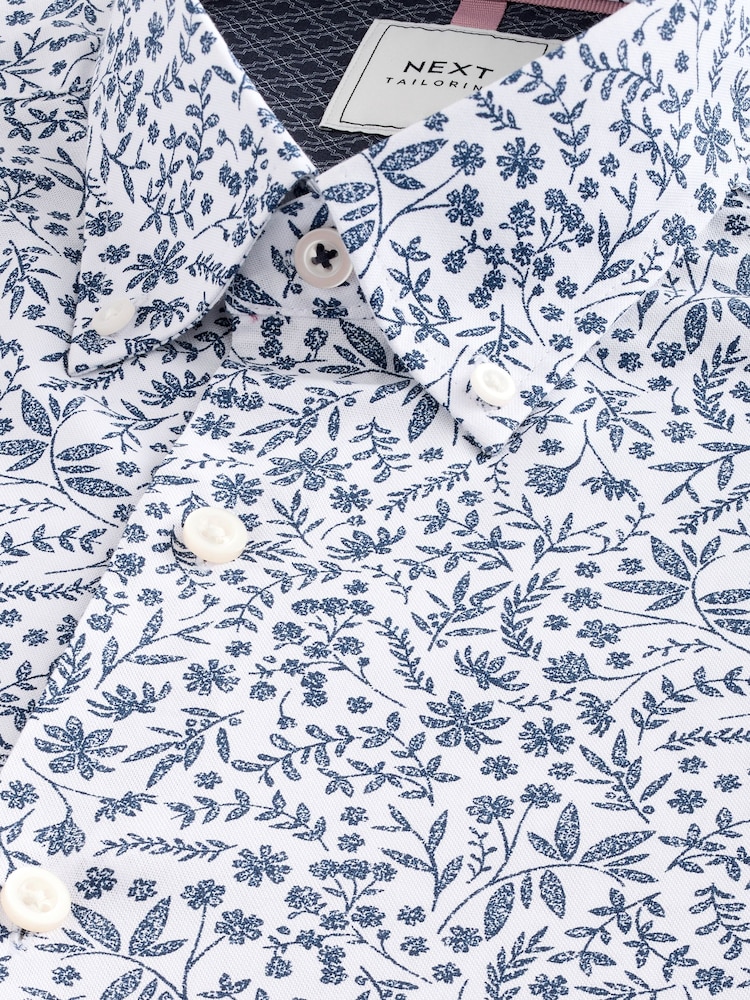 White/Blue Floral Regular Fit - Image 7 of 7