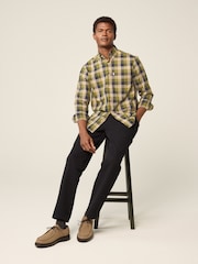 À carreaux Vert Buffalo - Chemise Oxford ajustée Easy Iron Button Down - Image 3 of 7
