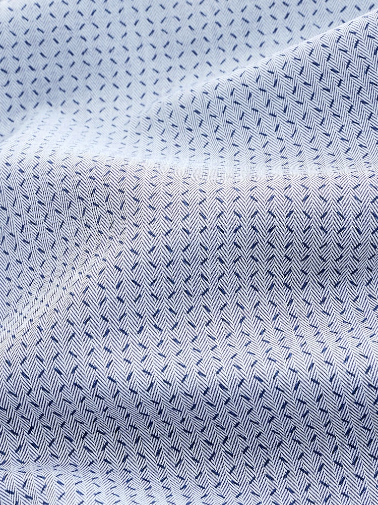 Темно-синий - Geometric Print Cotton Blend Shirt - Изображение 8 из 8 Темно-синий - Geometric Print Cotton Blend Shirt - Изображение 8 из 8
