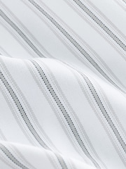 à rayures noires et blanches - Chemise Oxford boutonnée repassage facile - Image 7 de 7