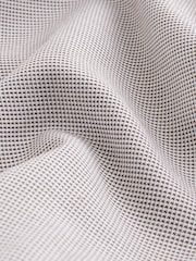 Neutral Brown Regular Fit Long Sleeve Single Cuff Textured Shirt - Image 7 of 7