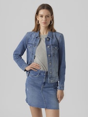 VERO MODA Blue Relaxed Fit Denim Jacket - Image 2 of 6