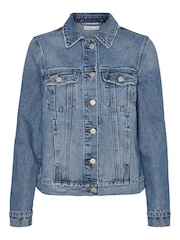 VERO MODA Blue Relaxed Fit Denim Jacket - Image 5 of 6