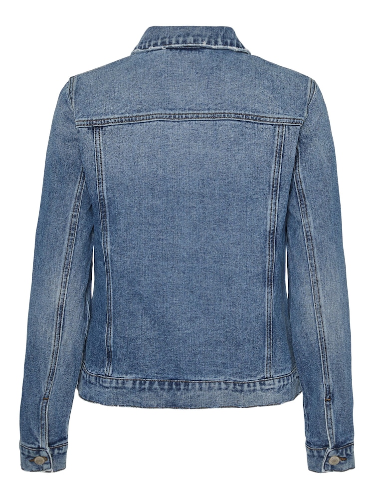 VERO MODA Blue Relaxed Fit Denim Jacket - Image 6 of 6