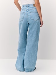 VERO MODA Blue Denim Wide Leg Jeans - Image 2 of 5
