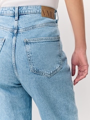 VERO MODA Blue Denim Wide Leg Jeans - Image 5 of 5