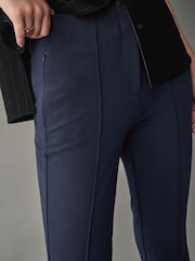 Navy Slim Sculpting Trousers - Image 5 of 8