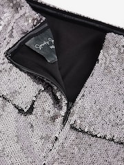 Grey Sequin Bardot Top - Image 7 of 8