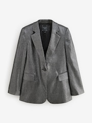 Grey Rochelle Metallic Sparkle Blazer - Image 12 of 15