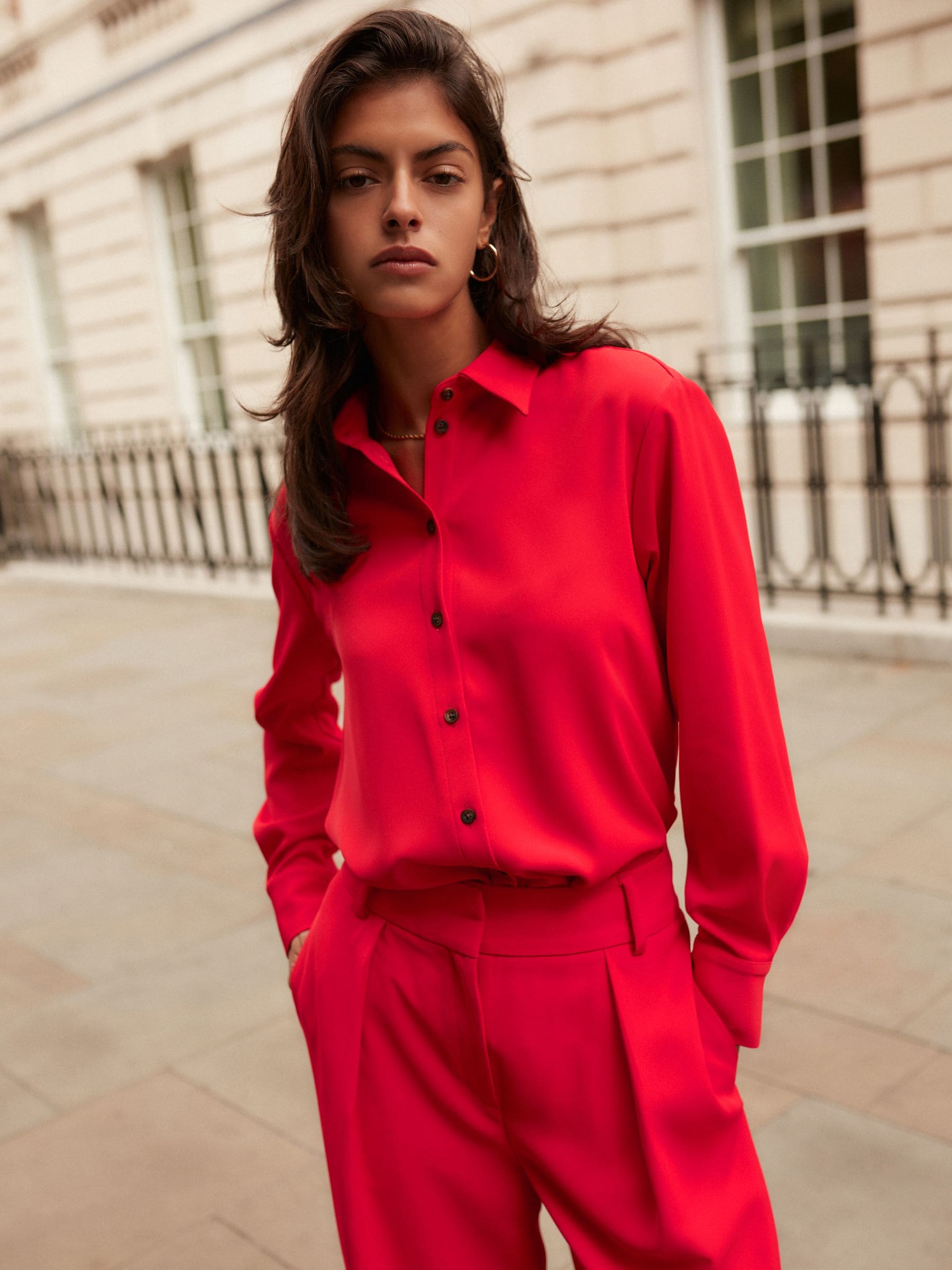 Buy Red Long Sleeve Shirt from Next USA