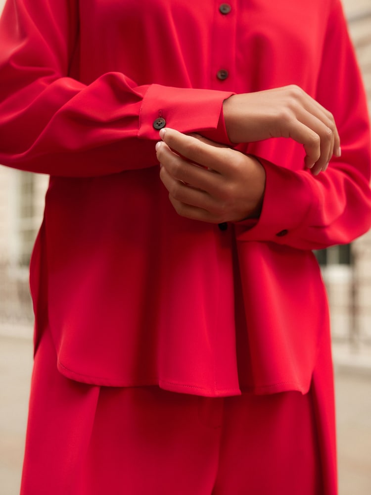 Red Long Sleeve Shirt - Image 5 of 8