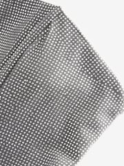 Silver Bandeau Rhinestone Sparkle Mini Dress - Image 8 of 9