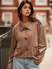 Brown Suedette Jacket - Image 2 of 8