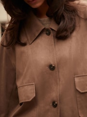 Brown Suedette Jacket - Image 5 of 8