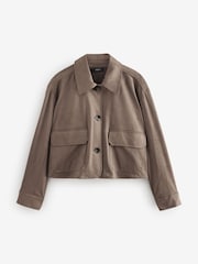 Brown Suedette Jacket - Image 6 of 8
