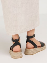Simply Be Low Espadrille Wedge Two Part Sandals in Extra Wide Fit - Bild 3 von 4
