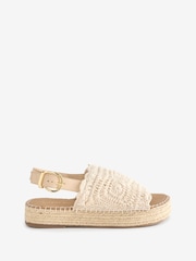 Simply Be Natural Hardware Two Buckle Strap Sandals In Extra Wide Fit - Image 5 of 5