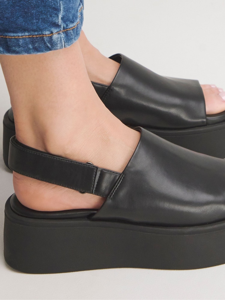 Simply Be Slingback Flatform Sandals in Extra Wide Fit - Bild 2 von 4
