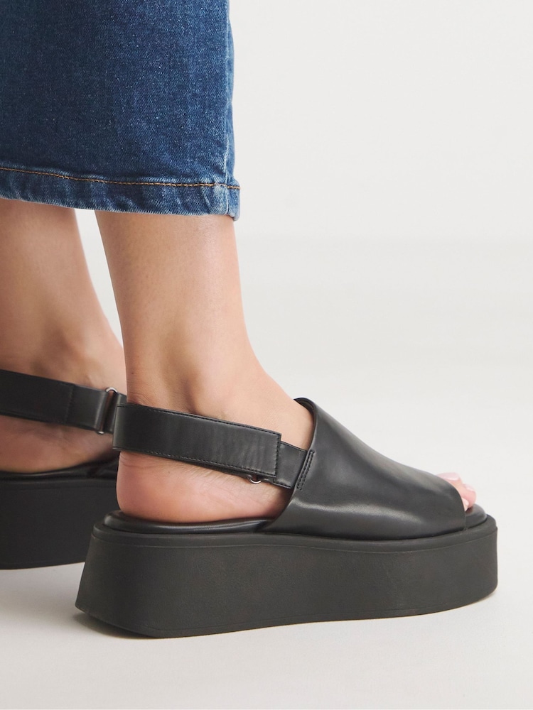 Simply Be Slingback Flatform Sandals in Extra Wide Fit - Bild 4 von 4 Simply Be Slingback Flatform Sandals in Extra Wide Fit - Bild 4 von 4