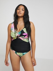 Simply Be Black Magisculpt Tankini Set - Image 1 of 4