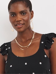 JD Williams Black JD Williams Broderie Cami - Image 4 of 4