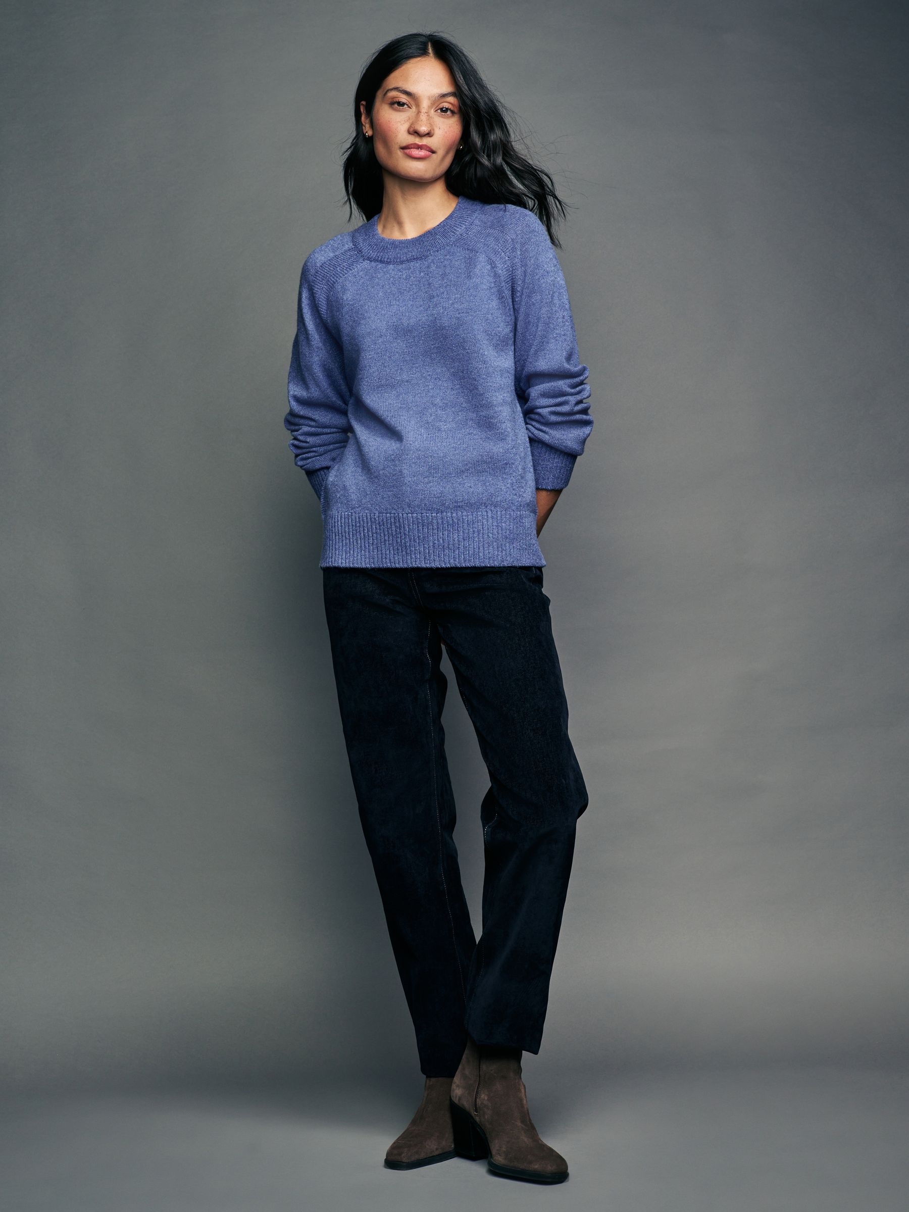 Neutral Camel - Premium 100% Lambswool Crew Neck Jumper