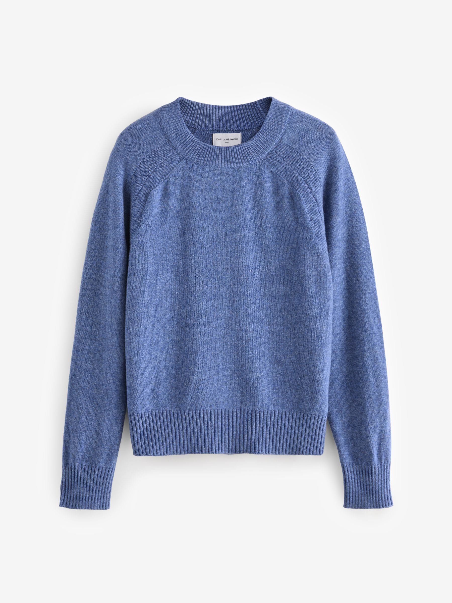 Women premium lambswool crew neck sweater clearance
