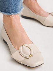 Anthology By JD Williams Leather Ballerinas In Extra Wide Fit - Imagen 3 de 3
