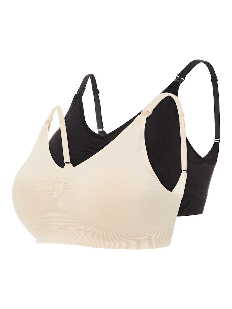 Mamalicious Black Maternity Nursing Bras 2 Pack - Image 5 of 5