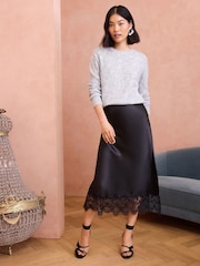 Love & Roses Grey Cosy Crew Neck Jumper - Image 3 of 4