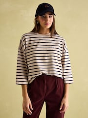 Joules Amelia Top with 3/4 Length Sleeves - תמונה 6 מתוך 9