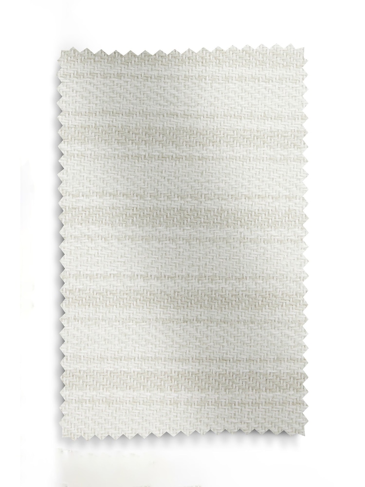 Contemporary Tweed Natural Stripe Josie Upholstered Storage Ottoman Blanket Box - Image 9 of 9