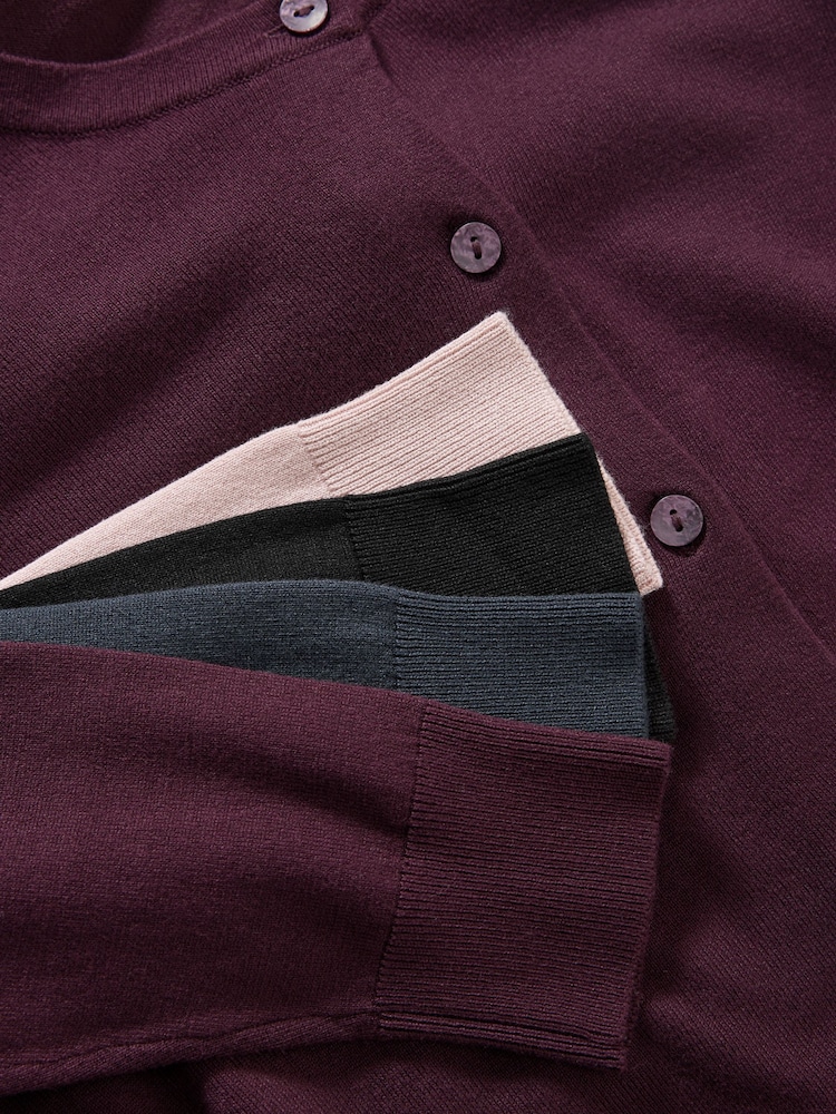 The Set 4 komplet Fine Knit z gumbi po celotni dolžini pletene jope - Slika 3 iz 3 The Set 4 komplet Fine Knit z gumbi po celotni dolžini pletene jope - Slika 3 iz 3