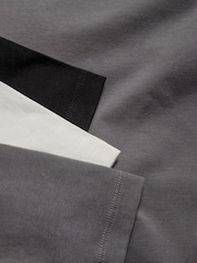The Set Black/Cream/Graphite Grey 3 Pack Bardot Long Sleeve Tops - Image 12 of 12