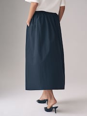 The Set Black/Taupe Brown 2 Pack Taffetta Full Midi Skirts - Image 4 of 7