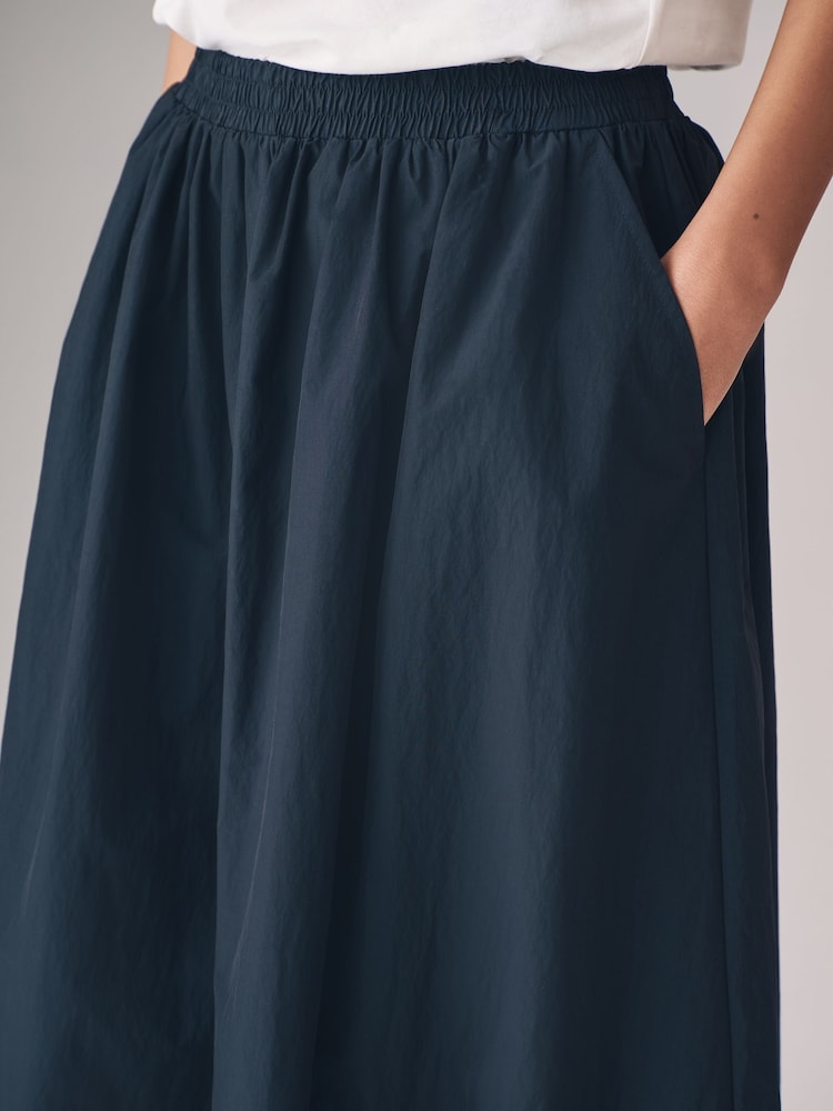 The Set Black/Taupe Brown 2 Pack Taffetta Full Midi Skirts - Image 5 of 7