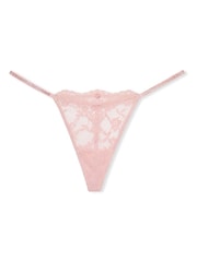 Victoria's Secret Chalk Rose Pink G String Twinkle Strap Knickers - Image 3 of 4